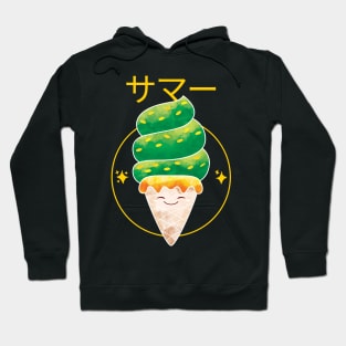 Green Tea Matcha Kawaii Ice cream Hoodie